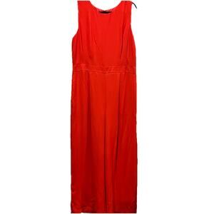 Eliza J Women’s Red Wide-Leg Jumpsuit Size 16 NWT Sleeveless Crepe One Piece